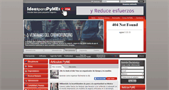 Desktop Screenshot of ideasparapymes.com